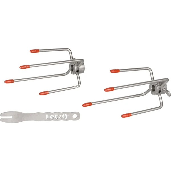 Big Green Egg Drehspieß LetzQ Spit, 24", 5-teiliges Set, Grillspieß – Bild 5