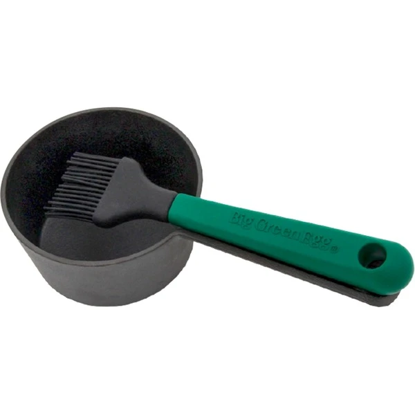 Big Green Egg Gusseisen-Saucentopf Mit Pinsel, Ø 12cm 3 Big Green Egg Gusseisen-Saucentopf Mit Pinsel, Ø 12cm