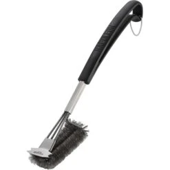 Napoleon Grillbürste Dreireihig, Mit Edelstahlborsten, Grill-Reinigungsbürste