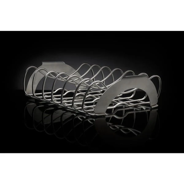 Napoleon PRO Edelstahl Sparerib-Halter, Grillkorb 4 Napoleon PRO Edelstahl Sparerib-Halter, Grillkorb – Bild 2