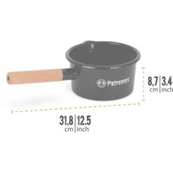 Optimal Grill Geschäft -Optimal Grill Geschäft Petromax Emaille Stieltopf 1 Liter@@1825494 1