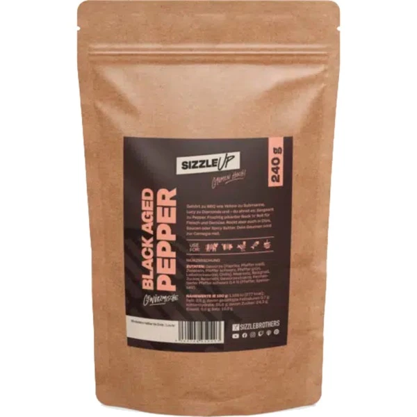 SizzleBrothers Black Aged Pepper, Gewürz 3 SizzleBrothers Black Aged Pepper, Gewürz