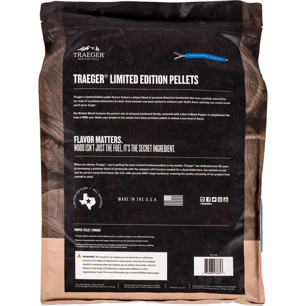 Traeger Hartholz Pellets BRISKET BLEND, 8kg, Brennstoff 4 Traeger Hartholz Pellets BRISKET BLEND, 8kg, Brennstoff – Bild 2