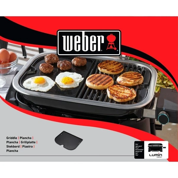 Weber Grillplatte 6611, Für Lumin Compact Elektrogrill 6 Weber Grillplatte 6611, Für Lumin Compact Elektrogrill – Bild 4