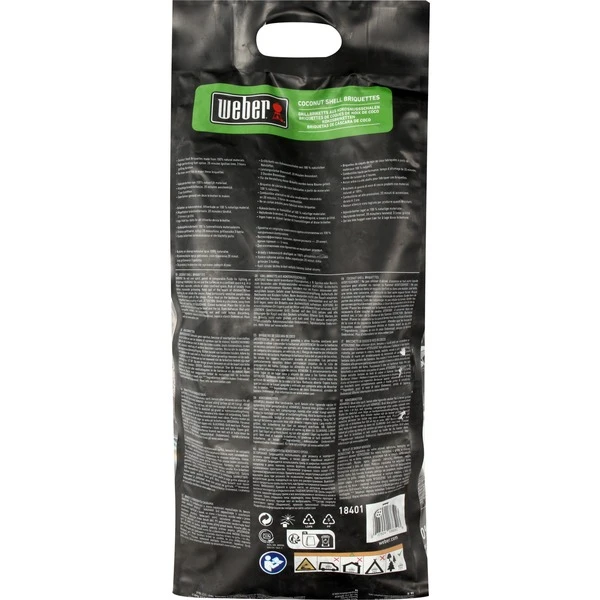 Weber Kokosnuss Briketts 18401, 4kg 4 Weber Kokosnuss Briketts 18401, 4kg – Bild 2